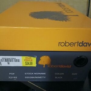 Robert David Elegant Black Derbys